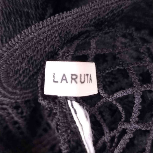 LARUTA フラワー刺繍 レース ブラウス レディース