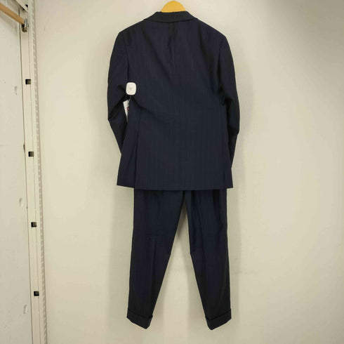 バーニーズニューヨーク BARNEYS NEWYORK 日本製 3ボタン ストライプ柄 スーツ セットアップ メンズ 44