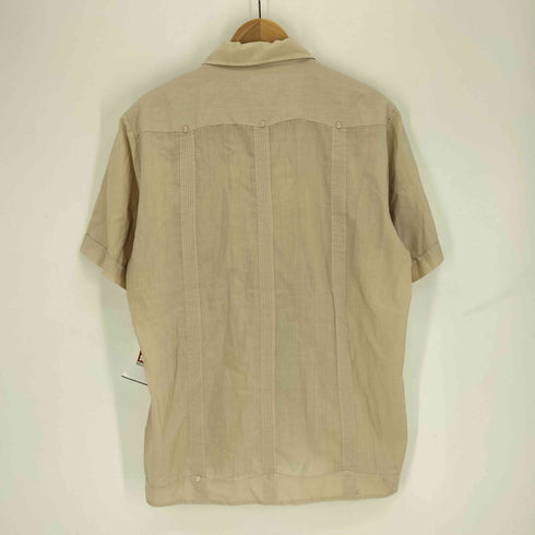 TIC.YIC 総柄 ポリコットン 襟芯 S/S キューバシャツ メンズ import:L