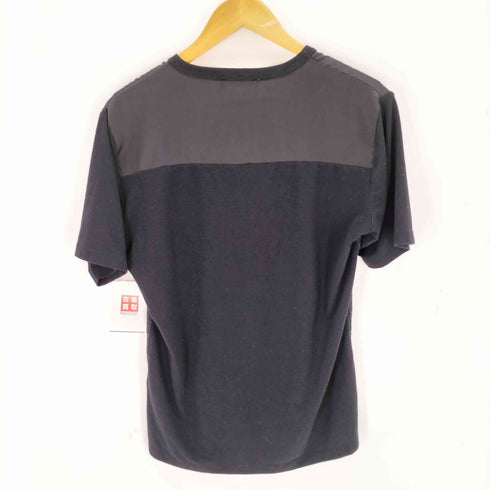 シェラック SHELLAC 異素材切替 Vネック 半袖Tシャツ Y2K グランジ メンズ M