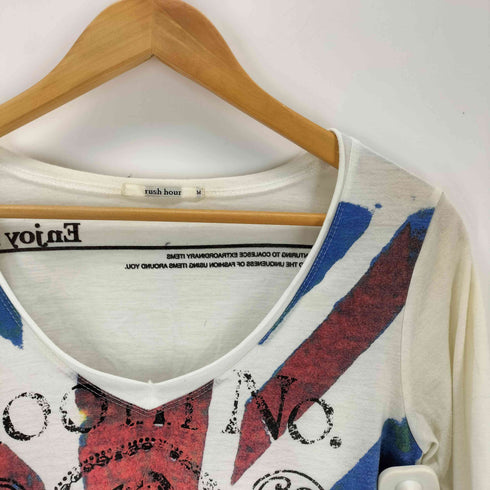 星条旗 グラフィック プリント 半袖Tシャツ Y2K グランジ パンク ロンドンコア メンズ M