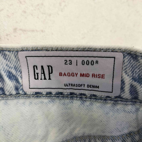 ギャップ Gap 26SS ミッドライズ ウルトラソフト バギー 細ベルトデニム メンズ 23