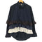 Christopher Shannon クリストファー シャノン Triple Ruffle Shirt トリプル ラッフル シャツ import レディース M