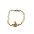 ヴィヴィアンウエストウッド Vivienne Westwood MINI BAS RELIEF BRACELET ミニ バス レリーフ ブレスレット パール ゴールド レディース