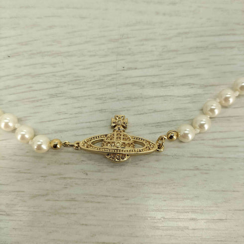 ヴィヴィアンウエストウッド Vivienne Westwood MINI BAS RELIEF BRACELET ミニ バス レリーフ ブレスレット パール ゴールド レディース