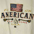 フルーツオブザルーム FRUIT OF THE LOOM 90S USA製 FRUIT OF THE LOOMボディ 国旗 1776 プリント タンクトップ メンズ import:L