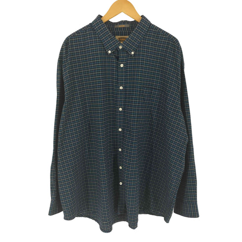 THE FOUNDRY EASY CARE オーバーサイズ チェック 長袖 ボタンダウン シャツ メンズ 3XL
