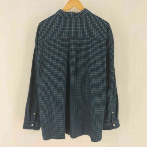 THE FOUNDRY EASY CARE オーバーサイズ チェック 長袖 ボタンダウン シャツ メンズ 3XL