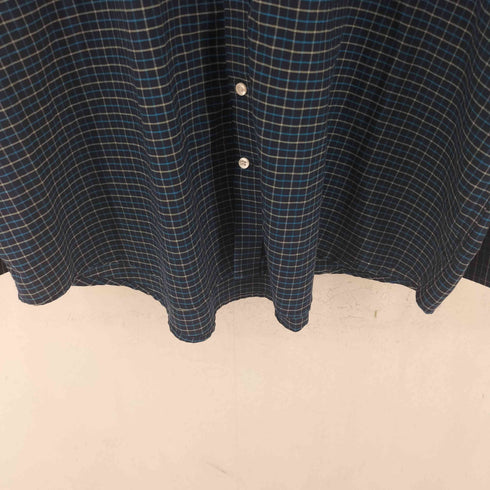 THE FOUNDRY EASY CARE オーバーサイズ チェック 長袖 ボタンダウン シャツ メンズ 3XL