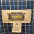 THE FOUNDRY EASY CARE オーバーサイズ チェック 長袖 ボタンダウン シャツ メンズ 3XL