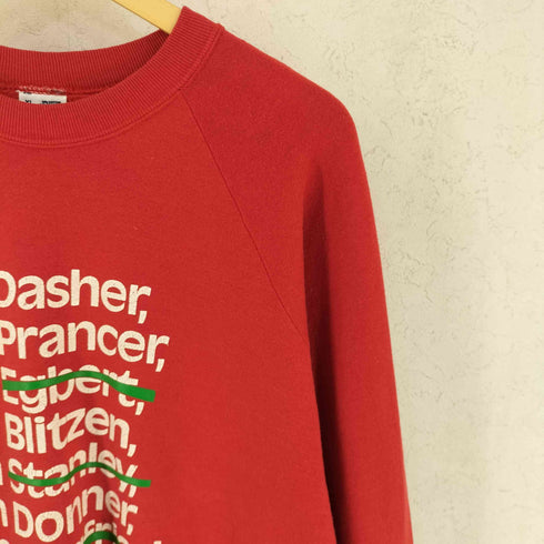 フルーツオブザルーム FRUIT OF THE LOOM 80s USA製 コットンポリ 長袖 ラグラン スウェット メンズ XL