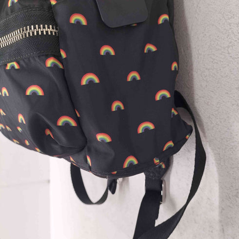 マークジェイコブスニューヨーク MARC JACOBS NEW YORK 虹 総柄 ナイロン バックパック レディース