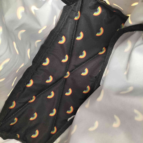 マークジェイコブスニューヨーク MARC JACOBS NEW YORK 虹 総柄 ナイロン バックパック レディース