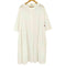 コットンハウスアヤ Cotton House Aya yesterday cross 7分袖 ノーカラー シャツワンピース レディース JPN:M
