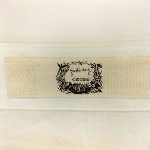 コットンハウスアヤ Cotton House Aya yesterday cross 7分袖 ノーカラー シャツワンピース レディース JPN:M