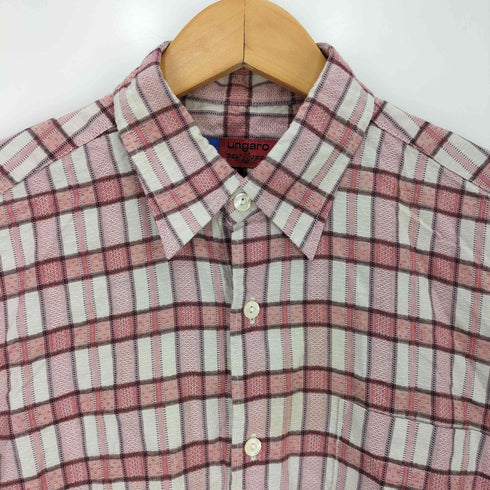 UNGARO POUR HOMME チェック S/S シャツ メンズ import:M