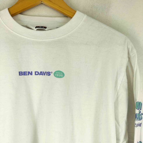 ベンデイビス BEN DAVIS ロゴ バックプリント 長袖 Tシャツ メンズ import:M