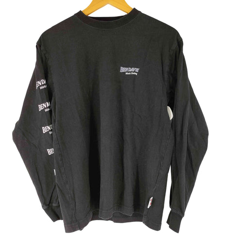 ベンデイビス BEN DAVIS ロゴプリント 長袖 Tシャツ メンズ import:M