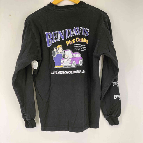 ベンデイビス BEN DAVIS ロゴプリント 長袖 Tシャツ メンズ import:M