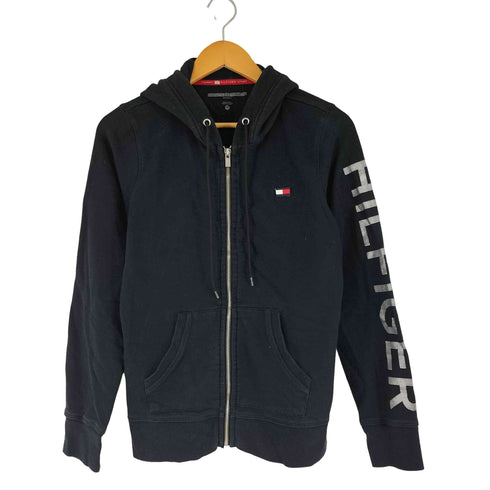 トミーヒルフィガー TOMMY HILFIGER SPORT ロゴデザイン ジップアップパーカー レディース import:M