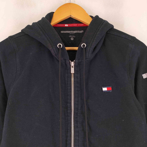 トミーヒルフィガー TOMMY HILFIGER SPORT ロゴデザイン ジップアップパーカー レディース import:M