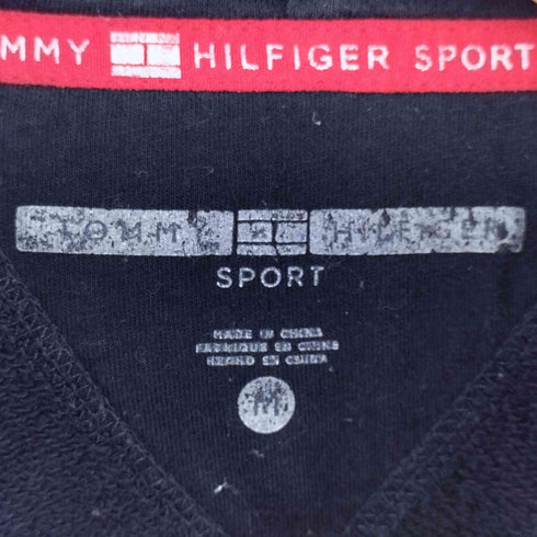 トミーヒルフィガー TOMMY HILFIGER SPORT ロゴデザイン ジップアップパーカー レディース import:M