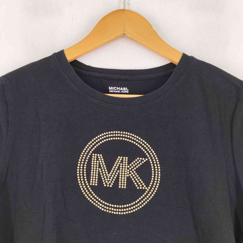 マイケルマイケルコース Michael Michael Kors ロゴ スタッズデザイン 半袖 Tシャツ レディース import:M