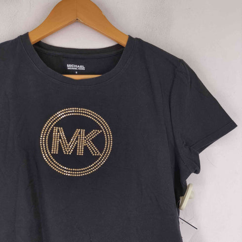 マイケルマイケルコース Michael Michael Kors ロゴ スタッズデザイン 半袖 Tシャツ レディース import:M