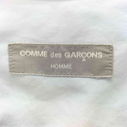 コムデギャルソンオム COMME des GARCONS HOMME 90S 田中オム 銀タグ パネル ドッキング バイカラー L/S 開襟 オープンカラー シャツ archive アーカイブ メンズ