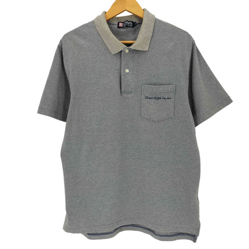 チャップスラルフローレン CHAPS RALPH LAUREN 90S スイッチング ボーダー S/S ポロシャツ メンズ import:L