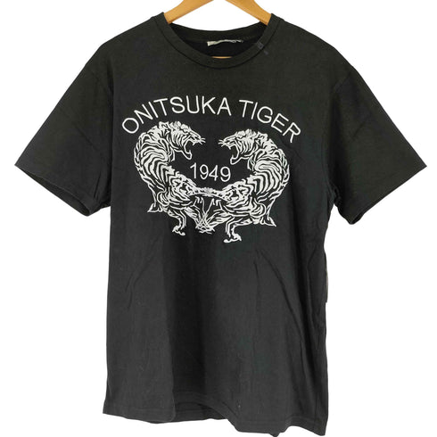 オニツカタイガー ONITSUKA TIGER タイガー 刺繍デザイン 半袖 Tシャツ レディース JPN:XL