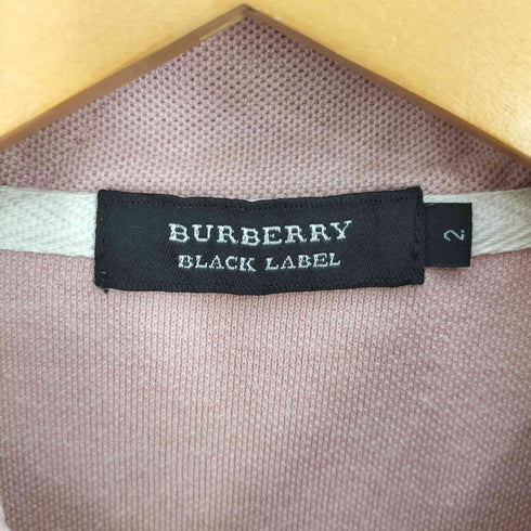 バーバリーロンドン BURBERRY LONDON ロゴ 刺繍 L/S 鹿の子 ポロ シャツ メンズ JPN:2