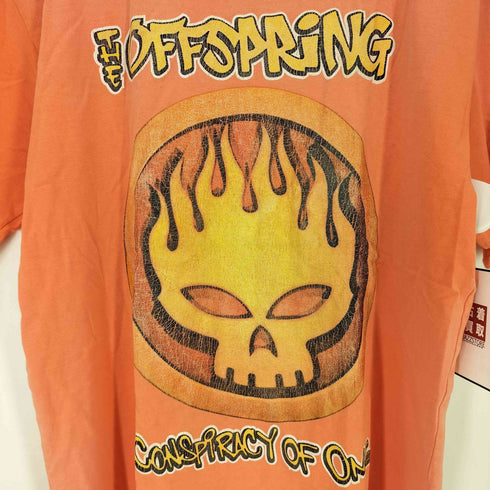 JAPAN TOUR 2001 00S スカル フレイム 両面プリント パンクバンド Tシャツ フェード メンズ JPN:L