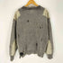 ダンケシェーン Danke Schon MILS KNIT CREWNECK ミル ニット クルーネック ダメージ加工 パッチワークニット メンズ M