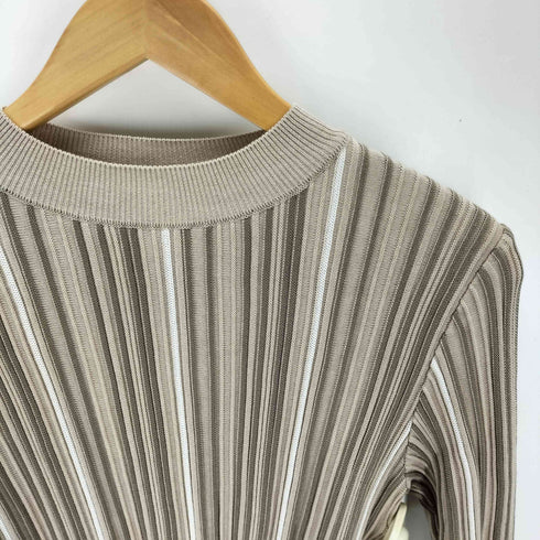 パブリックトウキョウ PUBLIC TOKYO Pin Tuck Stripe Knit ピンタックストライプニット レディース FREE