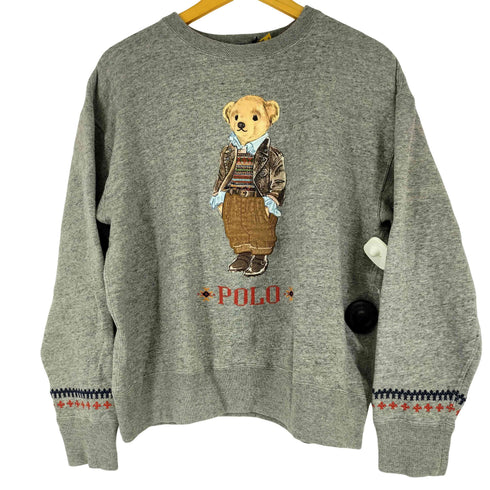 ポロラルフローレン POLO RALPH LAUREN ポロベアプリント クルーネック スウェット メンズ JPN:L