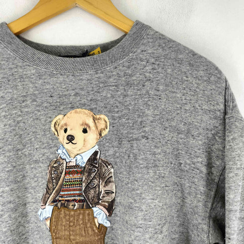 ポロラルフローレン POLO RALPH LAUREN ポロベアプリント クルーネック スウェット メンズ JPN:L