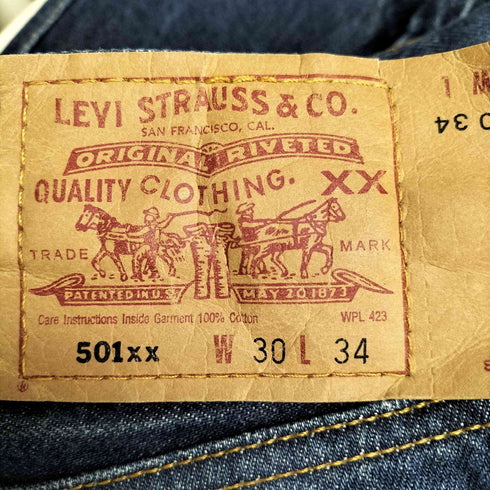 リーバイス Levis 00S メキシコ製 501xx 647刻印 ボタンフライ デニムパンツ メンズ W30 L34