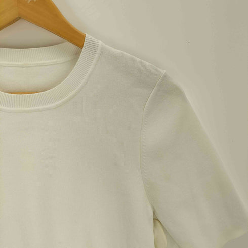 アダムエロペ Adam et Rope 洗えるクールタッチショートニットTシャツ レディース FREE