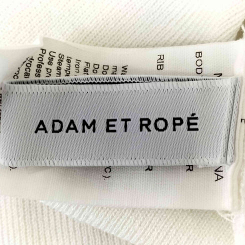 アダムエロペ Adam et Rope 洗えるクールタッチショートニットTシャツ レディース FREE