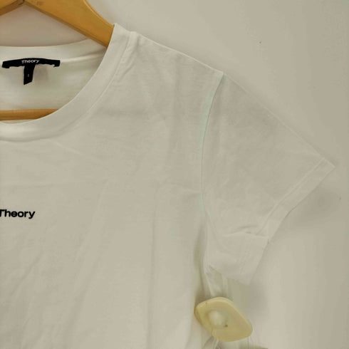 セオリー theory ロゴ クルーネック 半袖Tシャツ レディース JPN:S