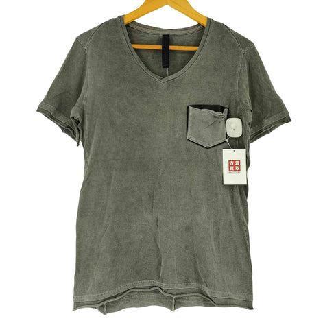 ダブルジェイケイ wjk ポケットレザー VネックTシャツ メンズ JPN:L