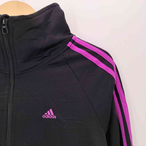 アディダス adidas ロゴ刺繍 3ライン トラックジャケット Y2K レディース L