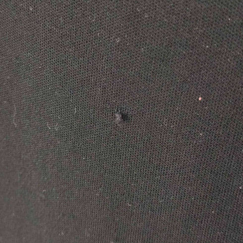 60-70S UNION MADE USA製 ポリエステル L/S スキッパー ドレス シャツ ブラック レディース