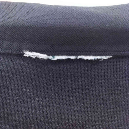 60-70S UNION MADE USA製 ポリエステル L/S スキッパー ドレス シャツ ブラック レディース