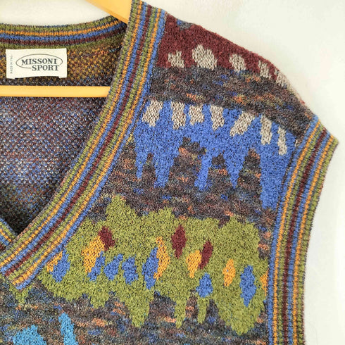 ミッソーニスポーツ MISSONI SPORTS 総柄デザイン ベスト メンズ 48