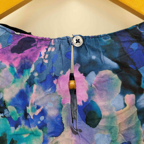 デシグアル Desigual Cairo Blue Watercolour Floral Blouse レディース import:S