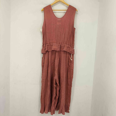 フラックスバイジーンエンゲラール FLAX by Jeanne Engelhart リネンオールインワン レディース M