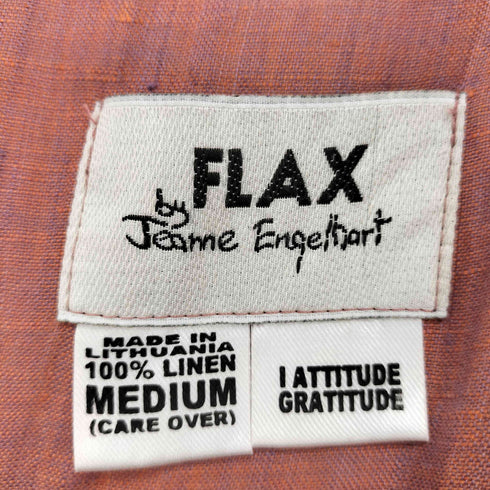フラックスバイジーンエンゲラール FLAX by Jeanne Engelhart リネンオールインワン レディース M