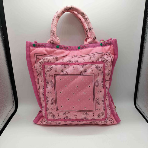 レスポートサック LeSportsac SM CHAIN QUILT TOTE バンダナ フラミンゴ チェーン キルト トート バック 2WAY レディース